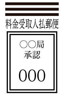 料金受取人払い往復はがき